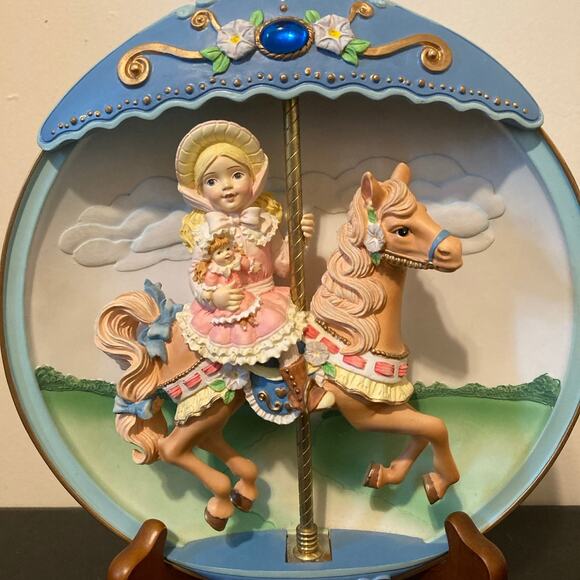 The Bradford Exchange, 1996, Carousel Daydreams, Hold On To Your Dreams - Music - Picture 1 of 9